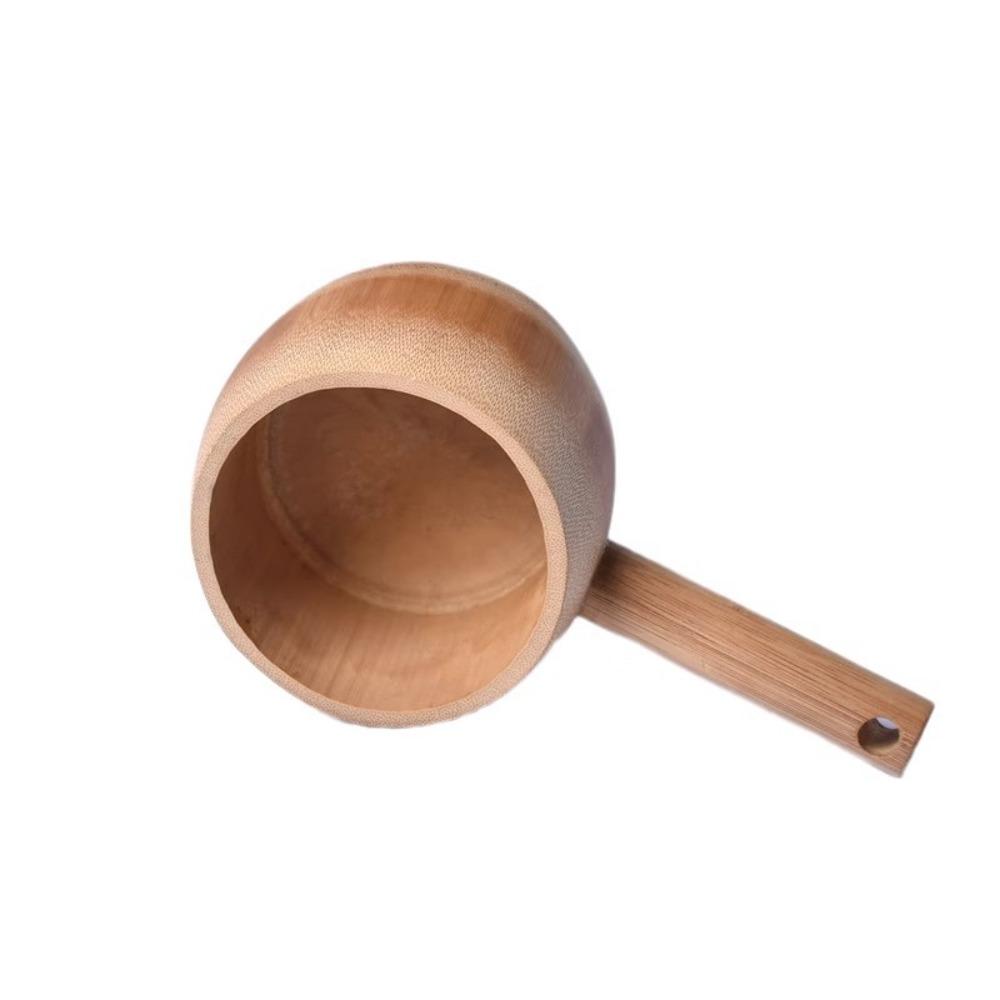 

Wear Resistant Bamboo Water Ladle Deep Bowl Garden Watering Scoop Kitchen Bailer Kitchen Use Water Ladle