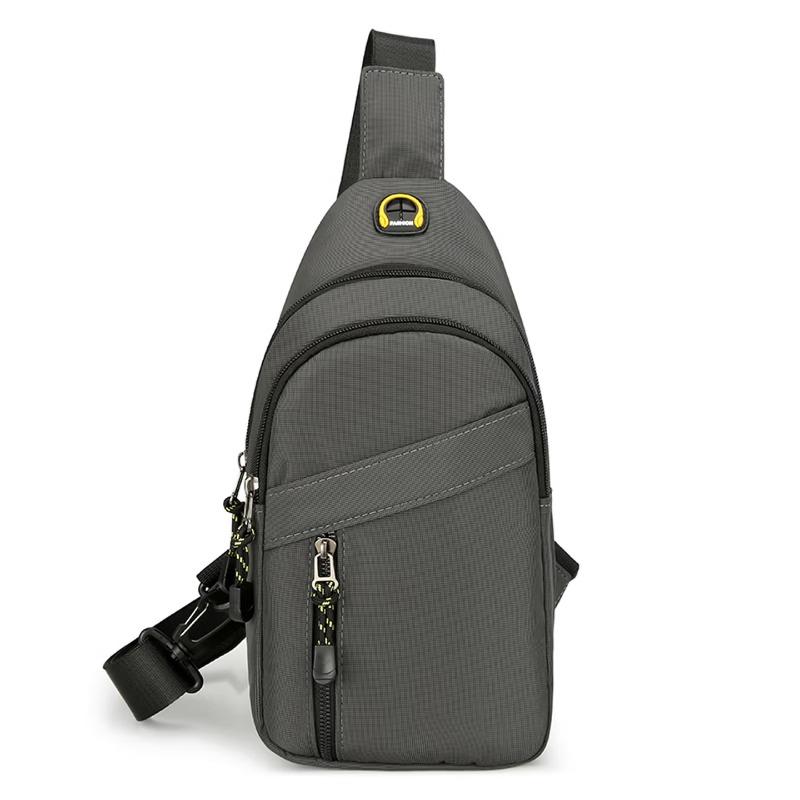 Men s MInimal Waterproof Sling Bag for Everyday S серый