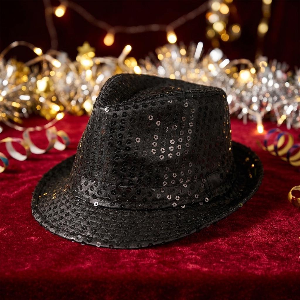 

Блестящая Рождественская Джазовая Шляпа для Выступлений для Детей и Взрослых - Унисекс Подарок на Вечеринку Children (54cm for ages 2-8)