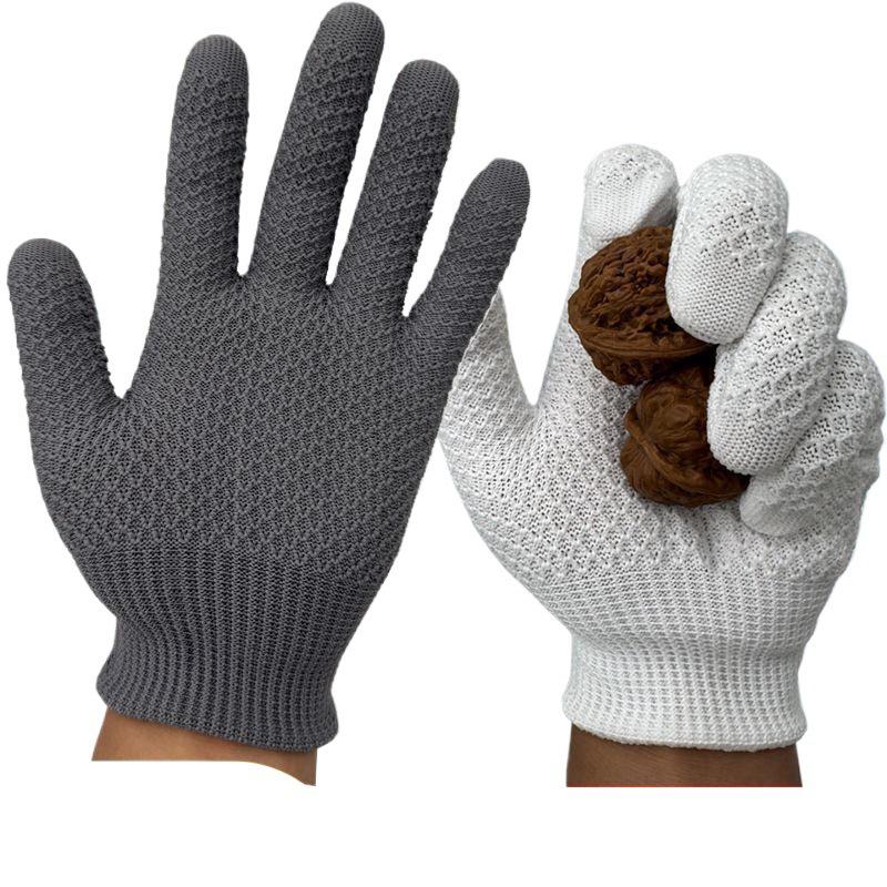 Pineapple Pattern Breathable Non-Slip Nano Nylon Gloves for Bead Polishing and Wear-Resistant Patina Bodhi.