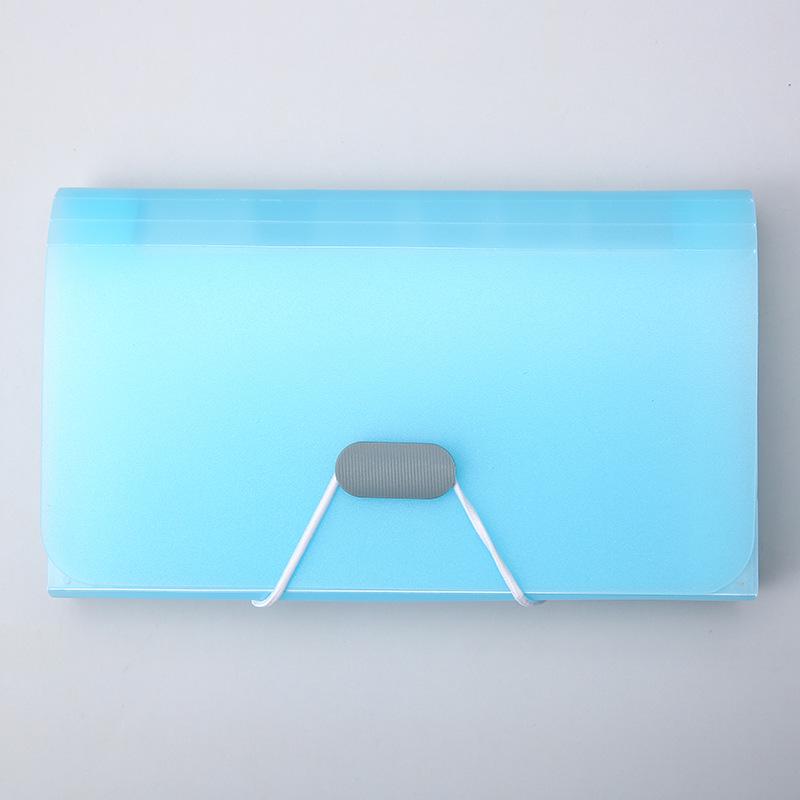 13-Compartment Candy Color A6 Mini Accordion Bag Document Organizer