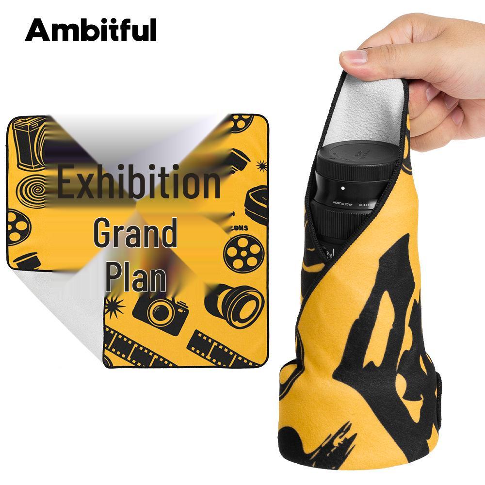 Ambitful Magic Velcro Fabric Camera Lens Wrap Bag
