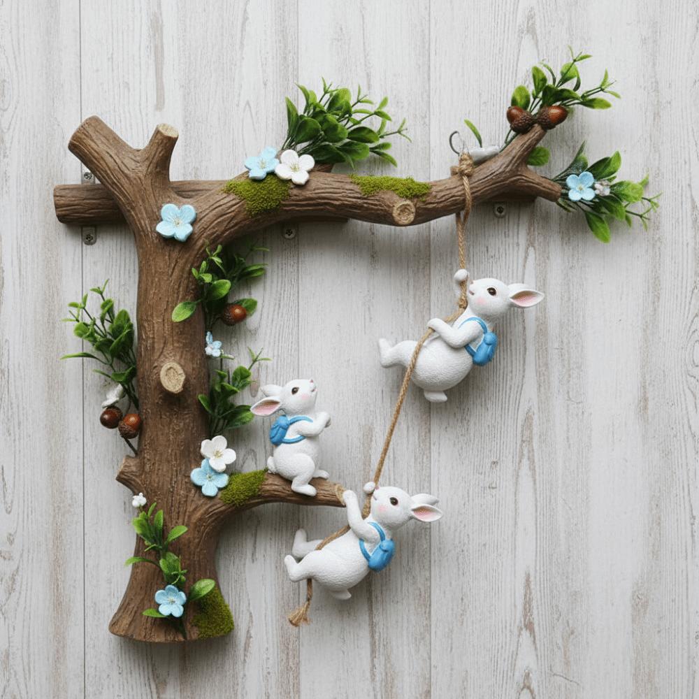 Miniature Size Animal Climbing Ornament Figurine Design Climbing Animal Statue  Balcony Decor