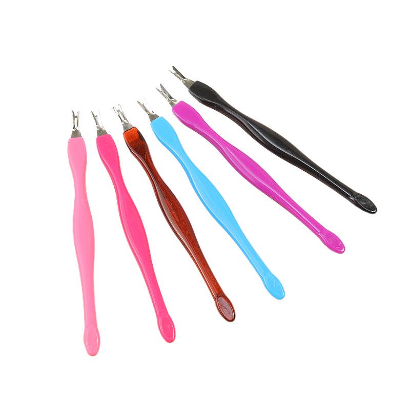 

Пластиковый пушер для кутикулы и нож для удаления омертвевшей кожи