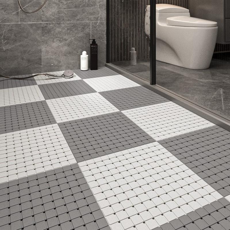 30x30cm Quadratische Badezimmer-Rutschmatten Duschraum-Bodenmatte Schwimmbad Hohl-Verbindung Wasserabdichtung Badedusch-Fußmatten Zuschneidbar Entwässerungs-Bodenmatte