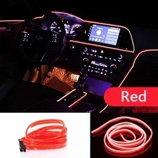 New 1/3/5M 12V LED Car Light Lamp Flexible Auto Interior Decorative Atmosphere Wire Strip Cold LED Light Fit All DC 12V Cars