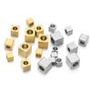 20-50Pcs Stainless Steel 3mm 4mm 5mm Cube Spacer Beads Square Loose Beads for DIY Jewelry Making Necklace Bracelet Supplies