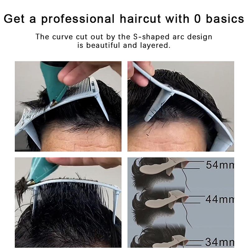 Man Curved Positioning Comb Adjustable S Arc Design Professional Barber Hair Cutting Hair Clipper Comb Hairdresser Styling Tools