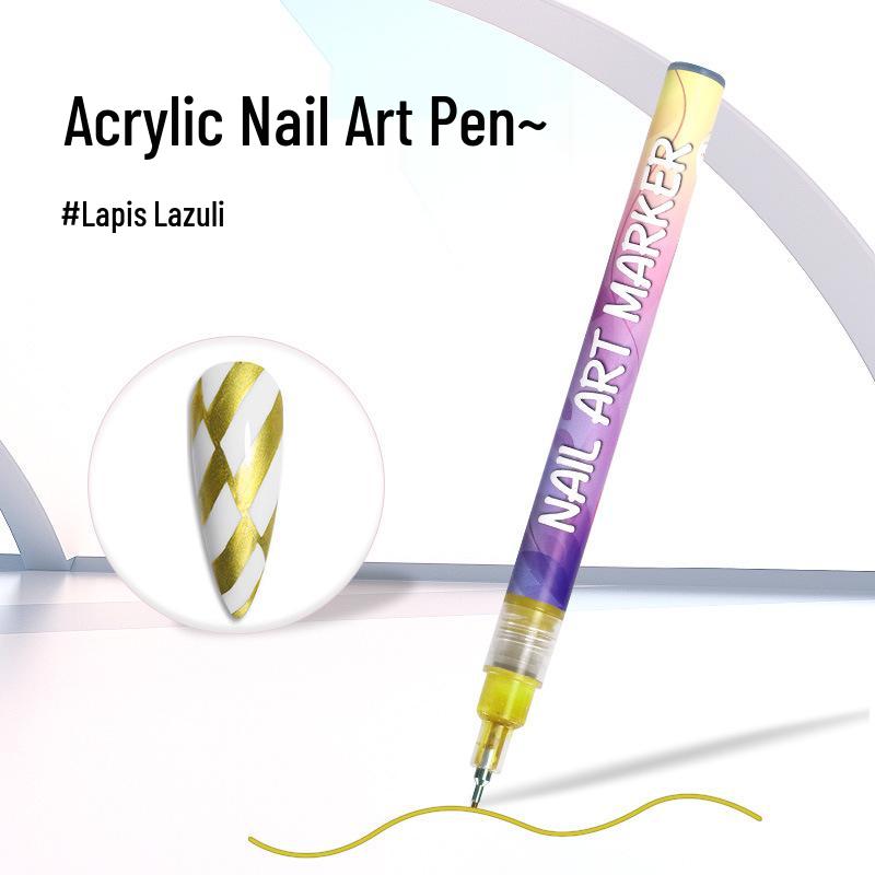 Nail Art Graffiti Pen Set – 12 Quick-Drying Acrylic Colors for DIY Fingernail Painting and Outlining