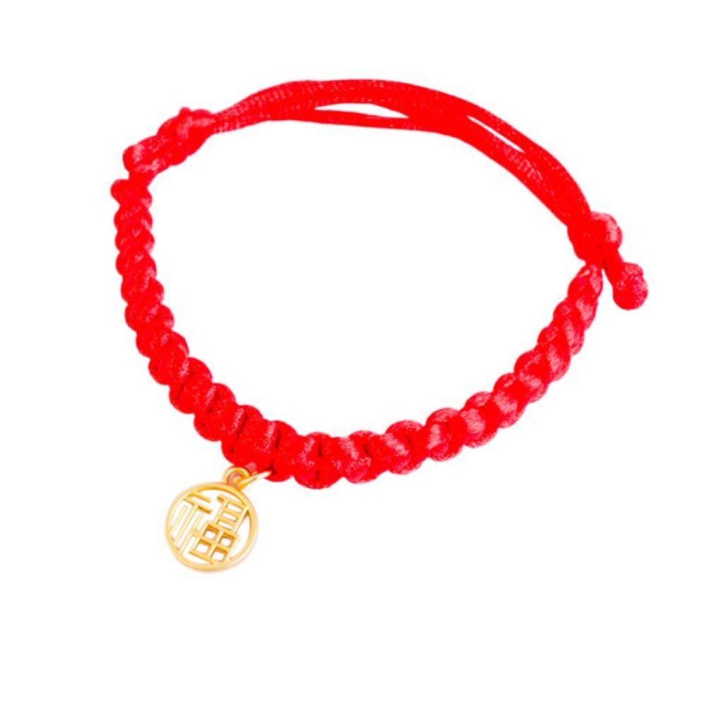 Chinese Style Red Rope Braided Cat Collar Adjustable Fortune Bell Cat Collar  For Cats Puppy