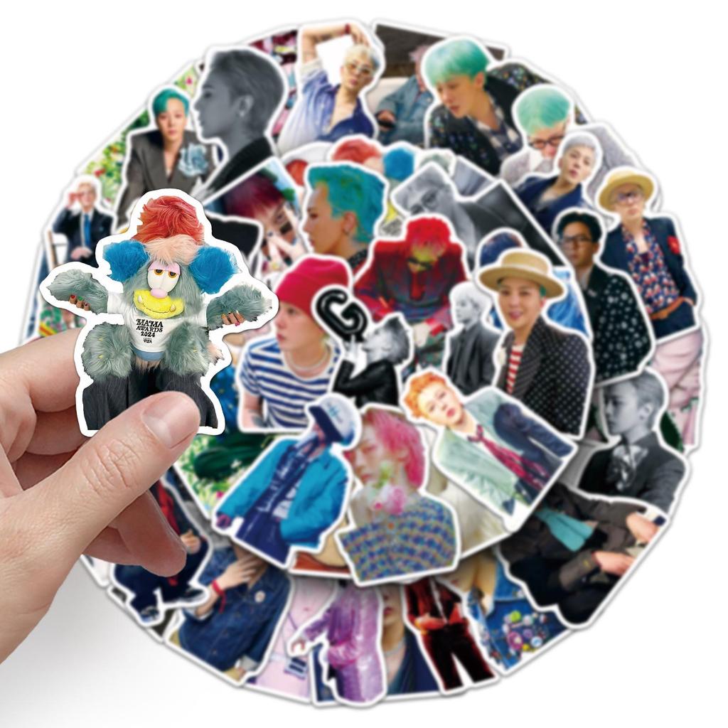 50 G-Dragon Stickers: Korean Boy Group Graffiti for Phone Cases, Water Bottles, Journals & Tablets
