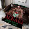 Christmas Funny Barry Wood Meme I Have a Big Package Soft Warm Plush Blanket Sofa Living Room Hogar Bedroom Gift Home Flannel