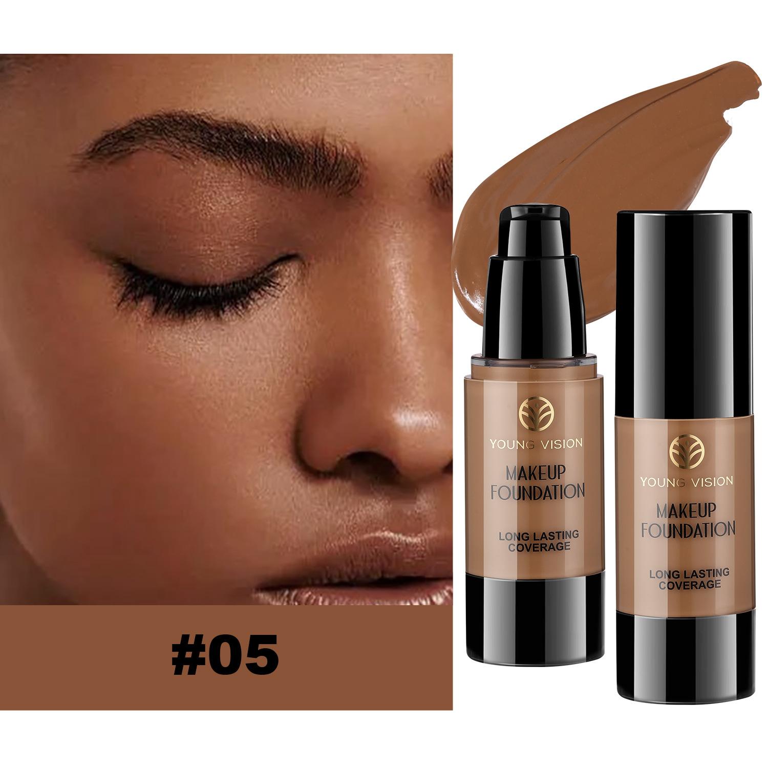 

YOUNG VISION 1-piece Press liquid Foundation Матирующий маслянистый водостойкий макияж макияж консилер тональный крем 30ml