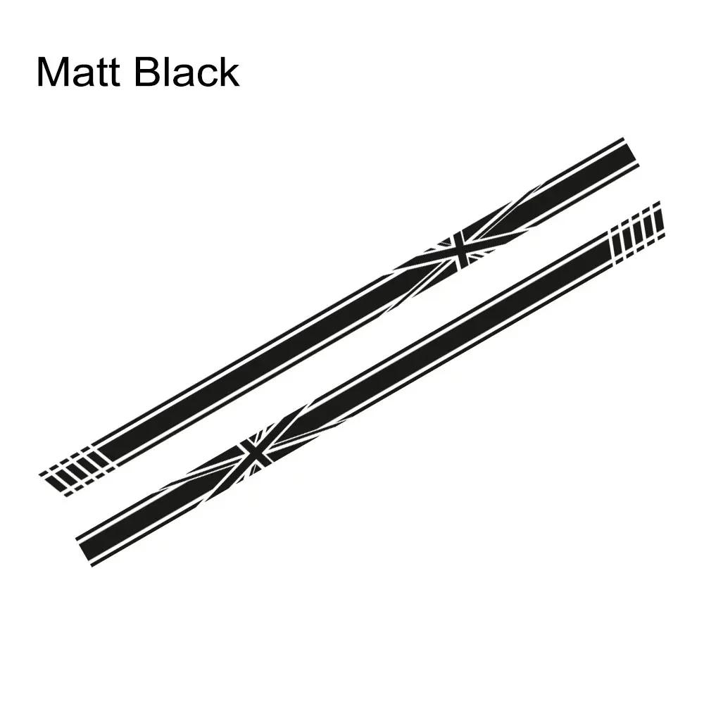 2PCS Union Jack Styling Door Side Stripe Sticker Car Body Decoration Decal For Mini Cooper S JCW One F54 F55 F56 F60 R55 R56 R60