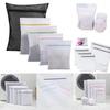 Modern Minimalist Polyester Laundry Bag Set With Colorful Zippers For Home Use