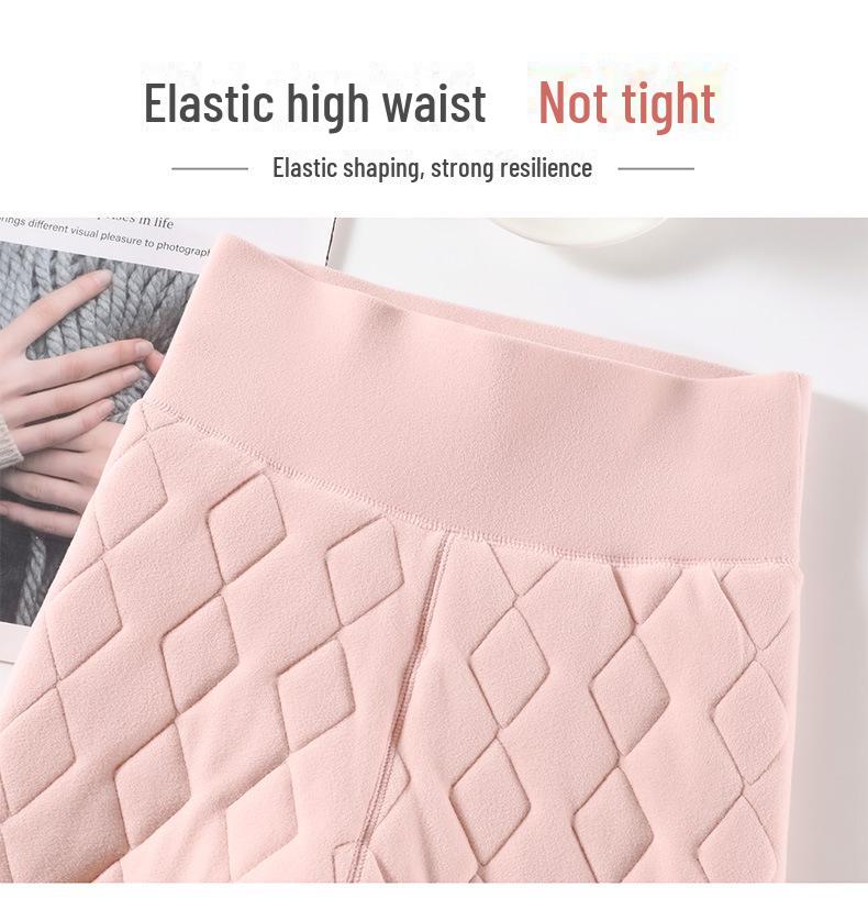 Women's High Waist Fleece-Lined Winter Leggings - Ultra-Thick Warm Cotton Pants