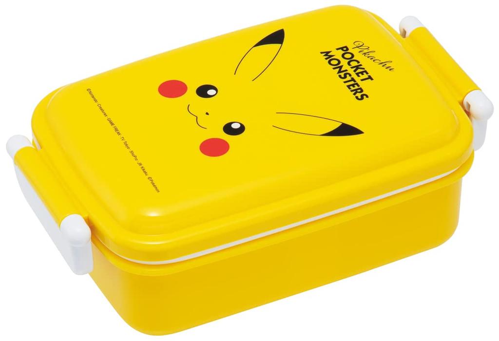 Skater Lunch Single Made In Pokemon Pikachu Face RBF3ANAG Kids' Box, Tier, 450ml, Dome-Shaped, Antibacterial, Japan, 23,