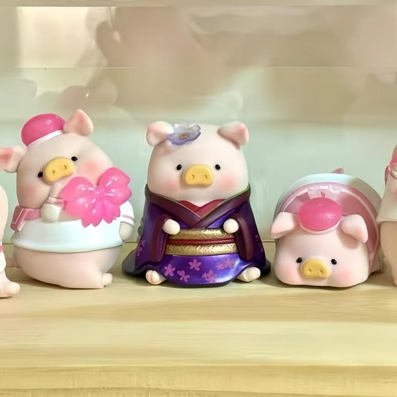 Hidden Genuine Canned Pig Lulu Pig Cherry Blossom Series First Generation Trendy Toy Figurine Peripheral Gift Ornament