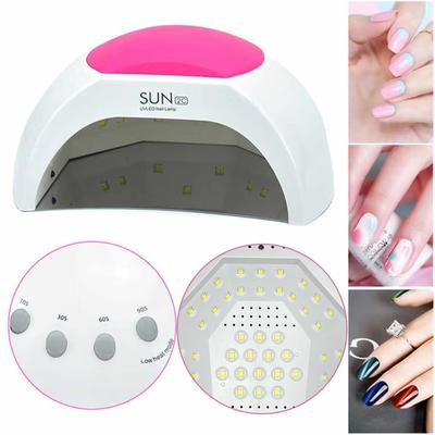 Lámpara UV para uñas Sun2C de 48 W, secador de esmalte en gel, lámpara para pedicura y manicura, máquina secadora de gel para uñas, lámpara LED para uñas, no apta para manos negras