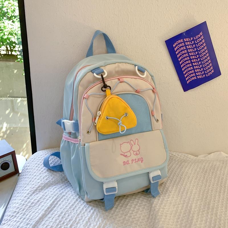 

Рюкзак для девочек в кампусе, школьная сумка для учеников 4-6 классов, рюкзак большой вместимости для учеников младших классов средней школы синий