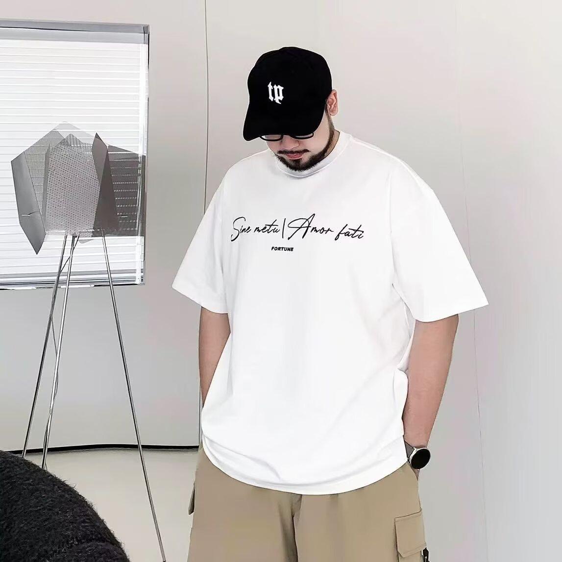 

Мягкая спортивная футболка с принтом, повседневная, стопроцентный стрейч, не мнется, свободная, мужская модная футболка с коротким рукавом, удобная футболка 8XL белый