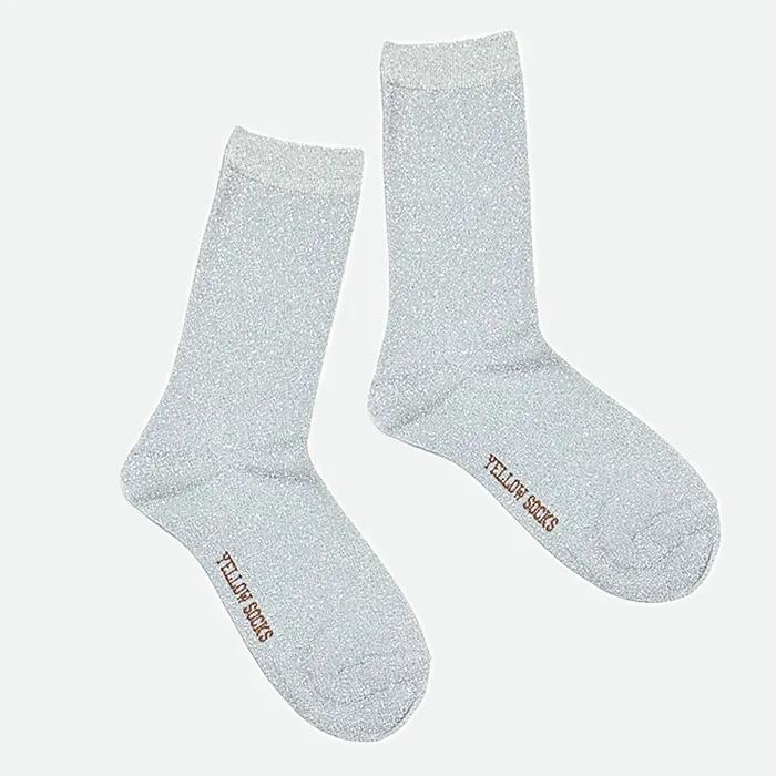 GLITTER SOCKS SILVER SKY Glitter Socks Silver Sky