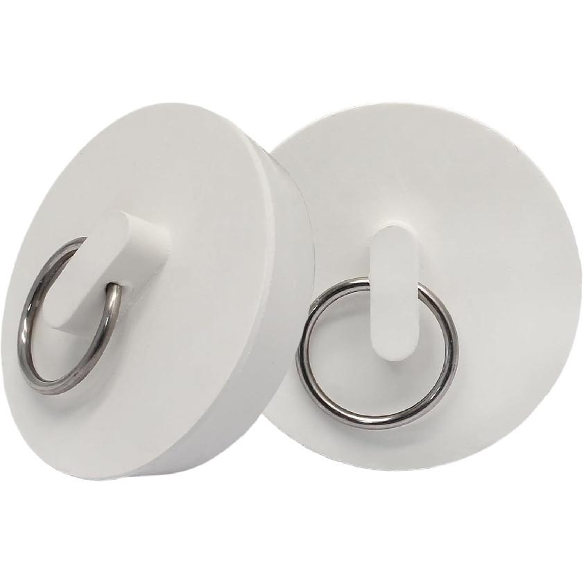 Luomorgo 2 Pack Rubber Drain Stopper - Fits 1-3/4 Inch to 1-7/8 Inch Leak-Proof Plugs for Bathtub & Kitchen Sink, Heavy Duty Bath Tub Seal with