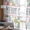 Christmas Christmas Tree Hand Drawn Sheer Curtains For Living Room Bedroom Tulle Curtain For Kitchen Voile Curtain Blind Panels
