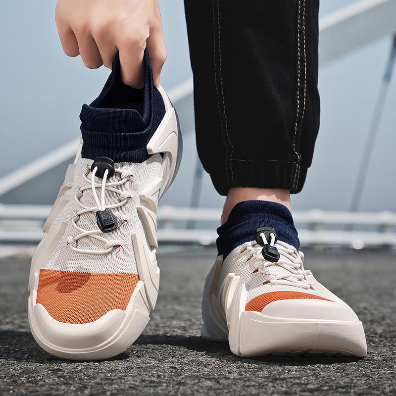 Men’s Sports Shoes Running Sneakers Students Jogging Shoes Lightweight Walking Socks Shoes Over Sized