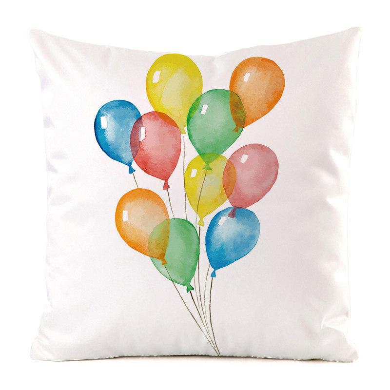 Home Decor Colorful Patterns: Happy Summer Time Pillows Pattern Cushion Cover Suitable for Sofa Bedroom Car Pillow Cover