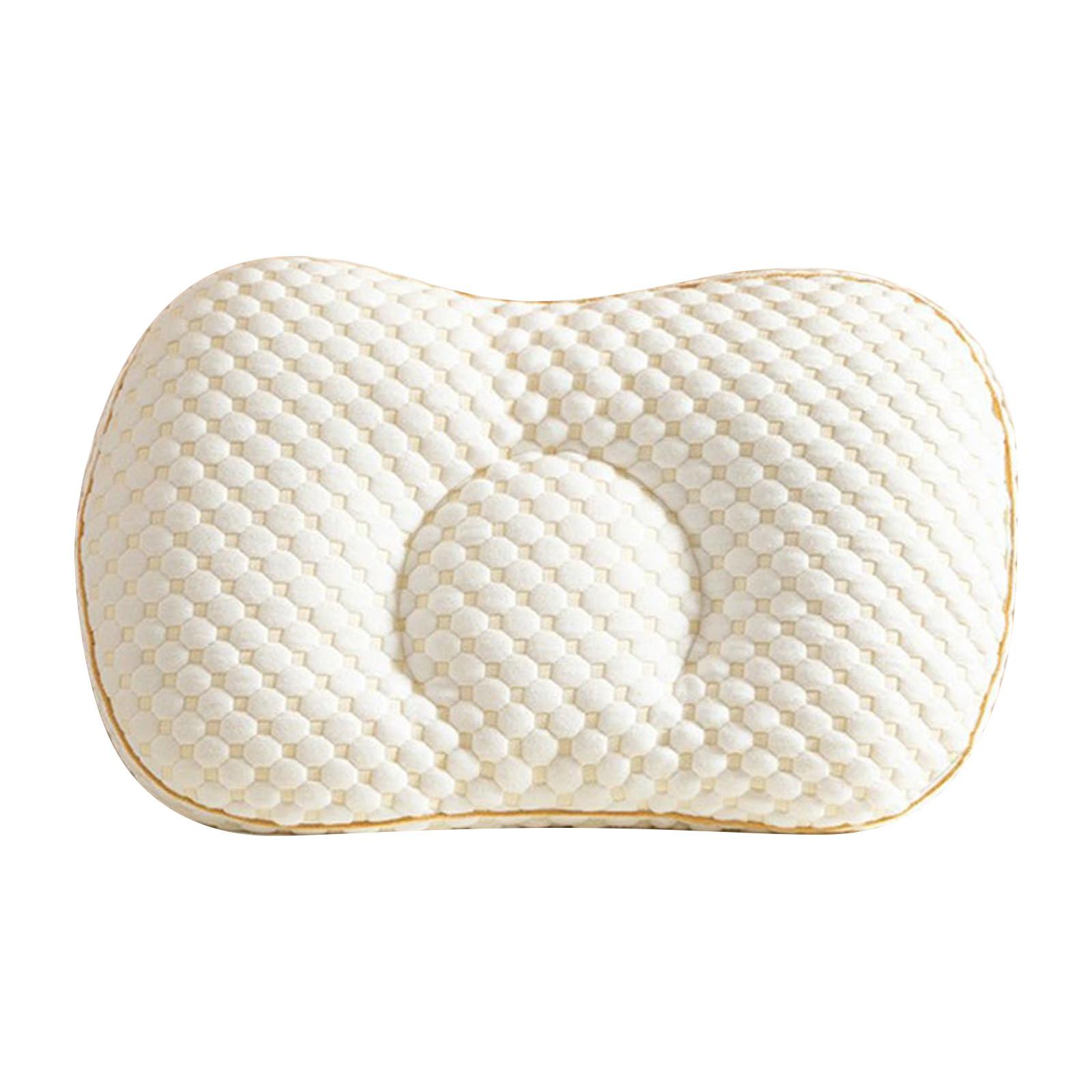 

Butterfly Shaped Knitted Cotton 3D Massage Neck Pillow Core For Home Use Neck And Sleep Aid білий