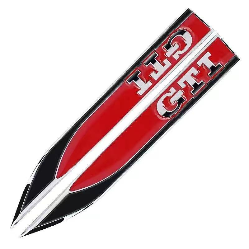 1 Pár 3D Kovové R/RLINE Boční Blatník Karoserie Auta Odznaky Nálepky Pro G-olf 7 6 5 GTD GT-I Logo Nálepka Znak Stylingové Doplňky