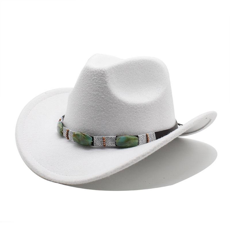 Wind Minority Style Accessories Woolen Western Cowboy Top Hat Men'S And Women'S Couple Hat