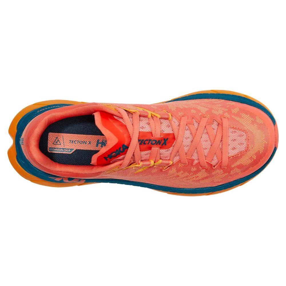 HOKA  Tecton X Camellia Blue Coral Women Sneakers Orange 1123162-CBCRL