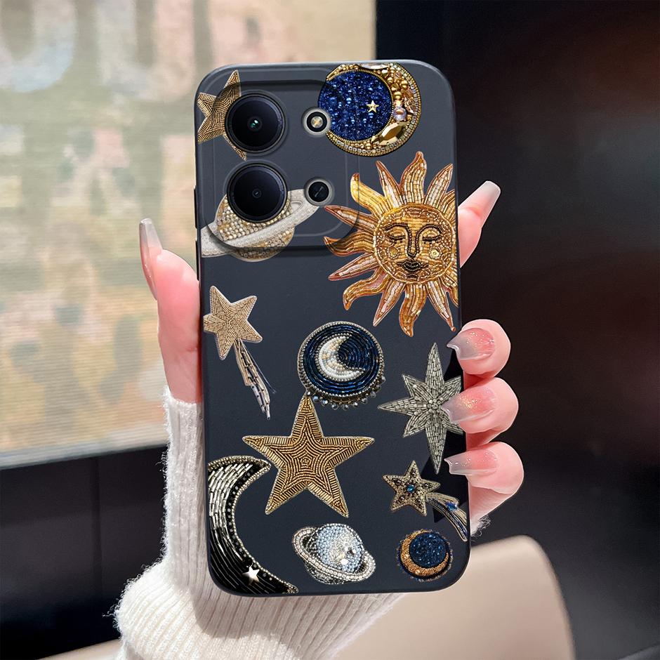 Case For Xiaomi Redmi 15C 14C 13C 12C Brilliant Flower Mountain Shockproof Protective Fashion Cover For Redmi15C Redmi14c Coque