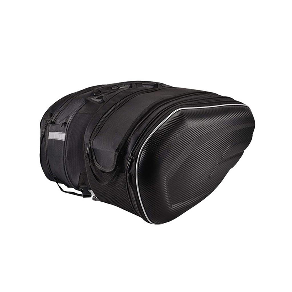 Motorcycle Saddlebag Cycle Side Bag Universal Rear Storage Organizer 36 58L with Waterproof Cover