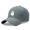 Ghost Print Baseball Cap - Unisex Adjustable Lightweight Hat With Soft Fabric Perfect For Casual Outings & Halloween Season Polyester
