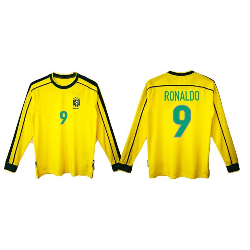 Vintage Football Jersey Zidane Atletico Madrid Ronaldo Ronaldinho AC Santos Roma Retro Soccer Shirt Unisex