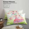 Softville Cozy Town 3Pc Bedding Sets Lop Rabbit Dandelion Grassland Printed Duvet Cover No Filling Cartoon Style Queen King Size