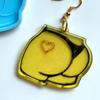 Cute Butt Shape Dangler Casting Silicone Mould Handmade Craft Gift for Family Various Beautiful Decorations Durable