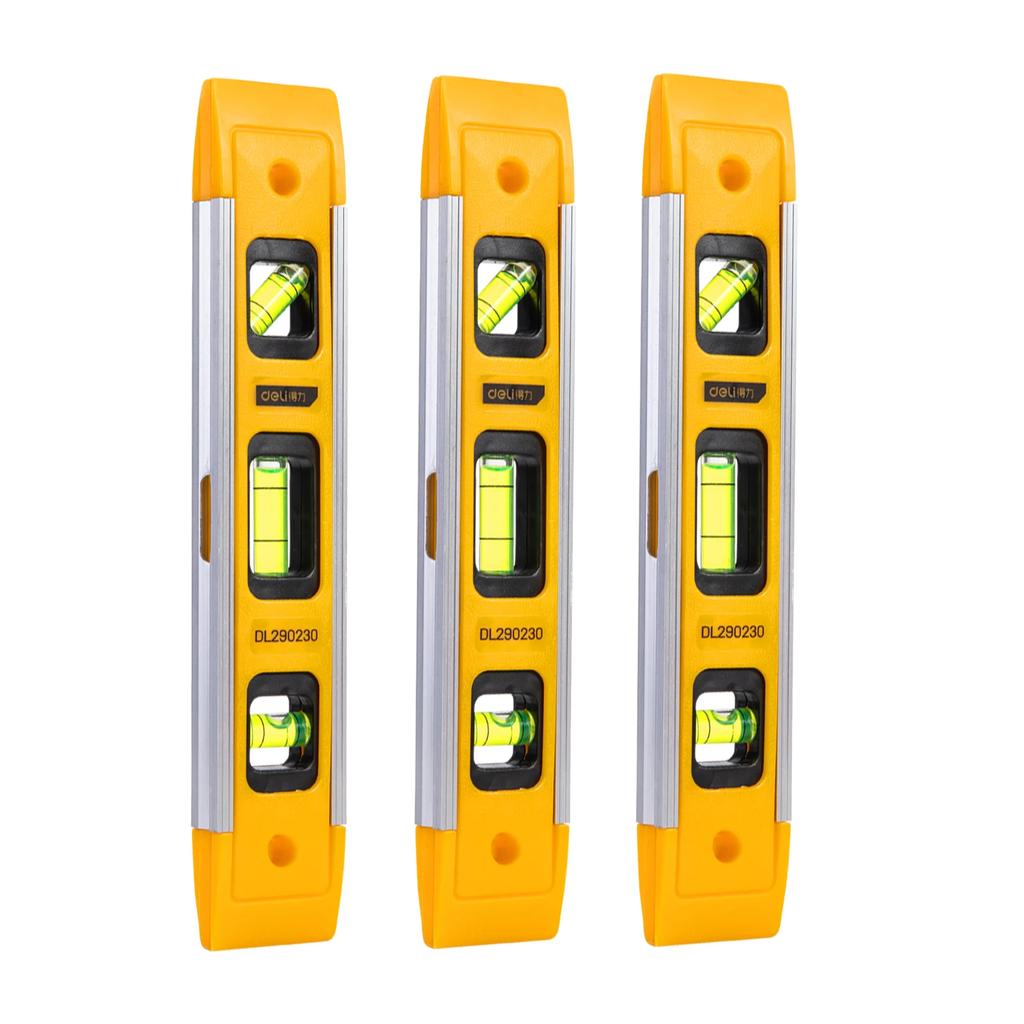 1/2/3PCS 100/230mm Torpedo Level Magnetic Resistant Bubble Level Tool Multifunction Household Measuring Tools Level Measures