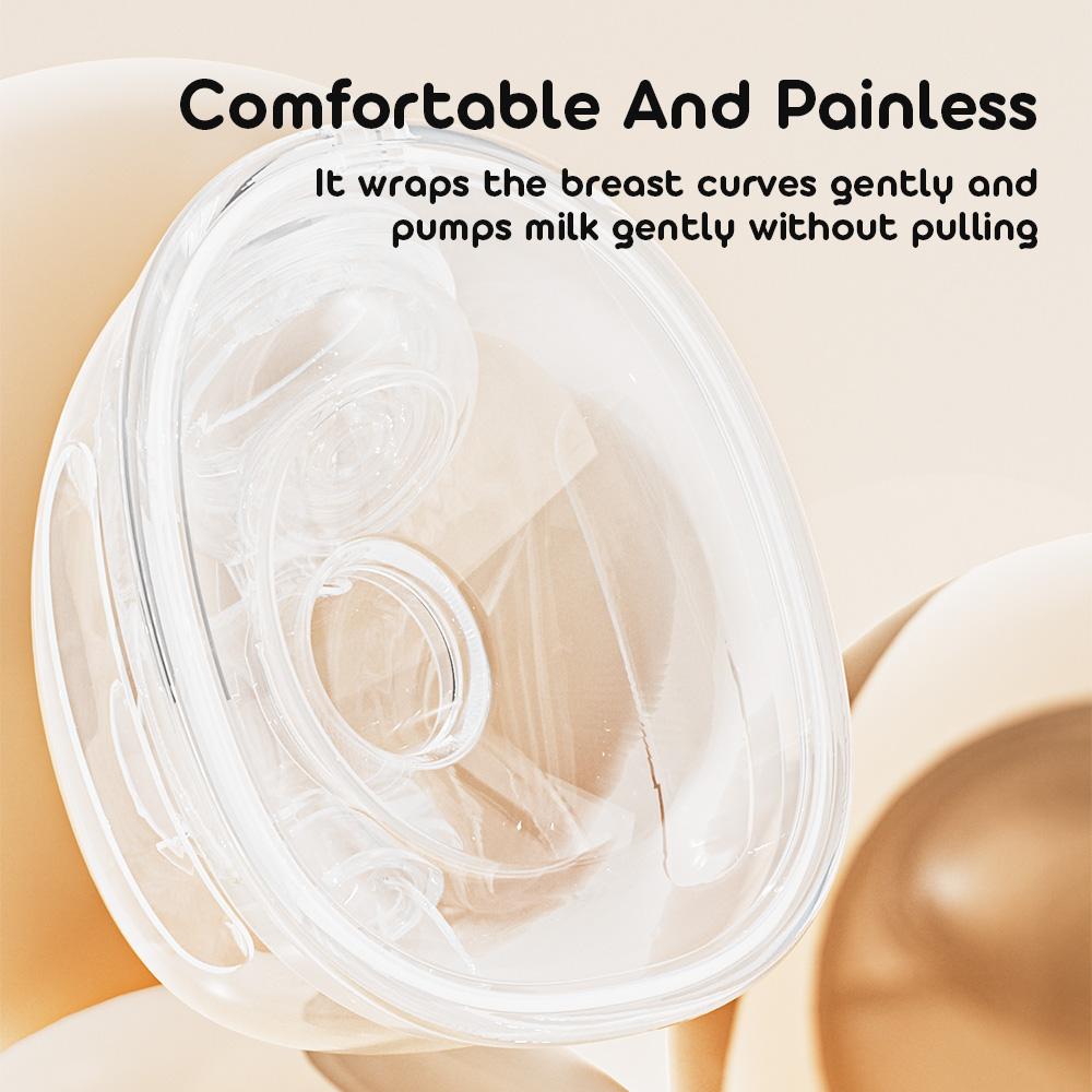 Wearable Hands Free Breast Pump  Portable Low Noise Breastfeeding Pump with 4 Modes 15 Levels Double Electric Breast Milk Pump