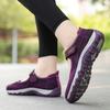 2025 New Women's Breathable Mesh Buckle Shoes, Comfortable and Casual Daily Sports Shoes, Anti Slip Soft Sole Big Size 42 Purple