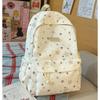 Star Print Large Capacity Backpack Grade 3-6 Student Schoolbag