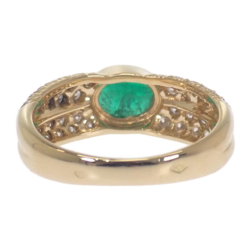 other  #14(JP Size) ring green K18 yellow gold Women