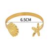 Vacation Style Shell & Starfish Open Adjustable Women's Arm Ring