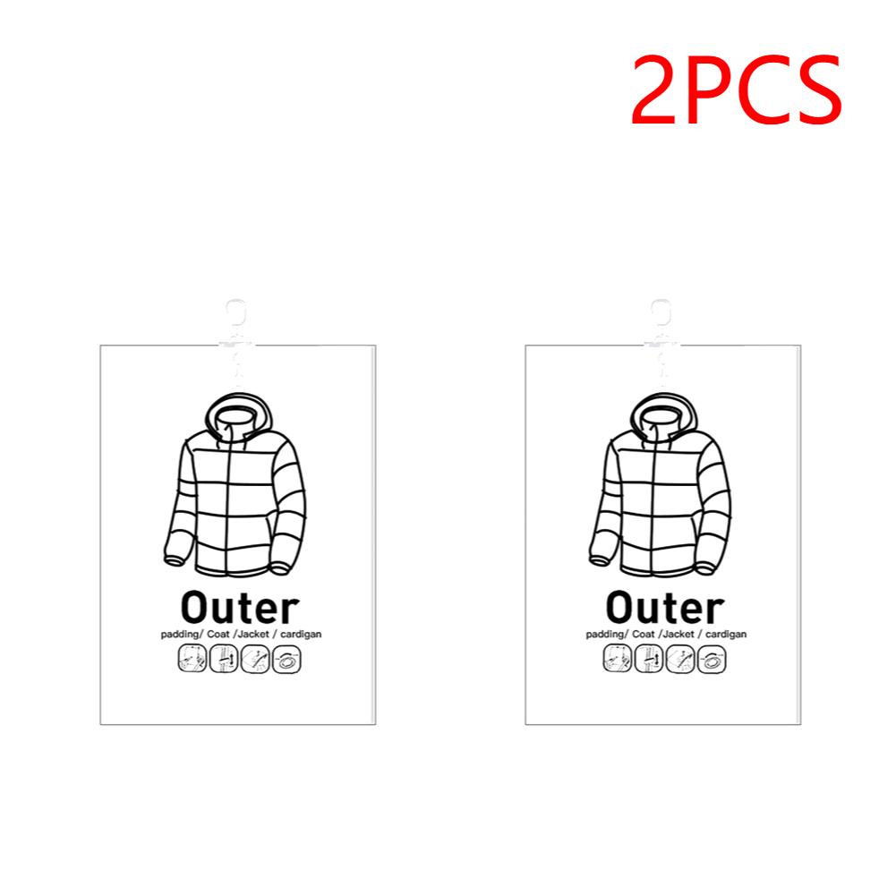 1-10PCS Vacuum Storage Hanging Bag Dustproof Clothes Compression Storage Bag Space Saving for Clothes Down Overcoat