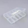 23.5*16.5cm Transparent Car Model Storage Box 10 Grids Toy Dustproof Organizer Case For Diecast Vehicles And Models