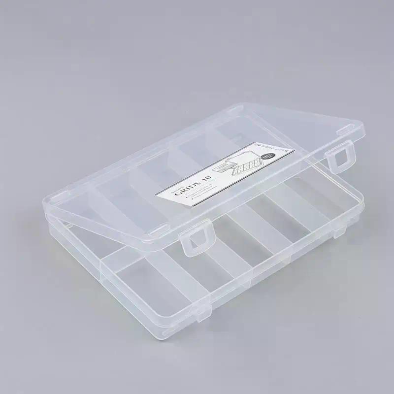 23.5*16.5cm Transparent Car Model Storage Box 10 Grids Toy Dustproof Organizer Case For Diecast Vehicles And Models