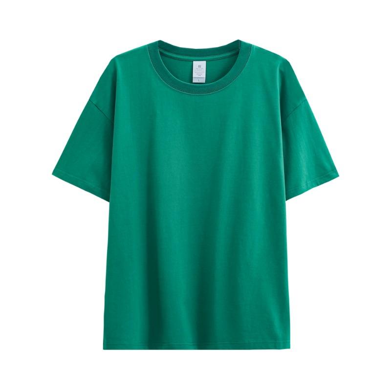 Neutral Pure Cotton T-shirt Solid Color Short Sleeved Men's Loose Round Neck T-shirt